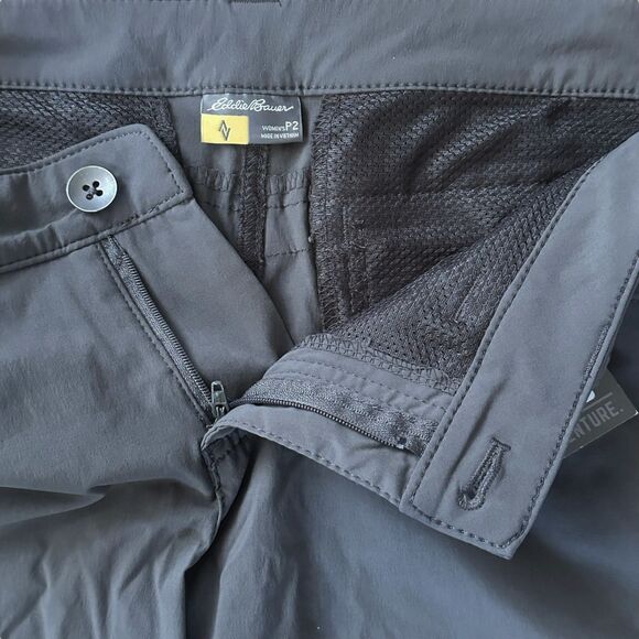 Eddie Bauer Horizon Collection Gray Hiking Capri Pants Size 2 Petite - Picture 7 of 14